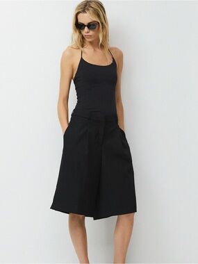 TNA Aritzia Black Women's Halter Tank Top